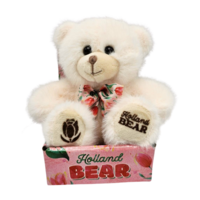 Matix Plush Holland bear - White - Tulips