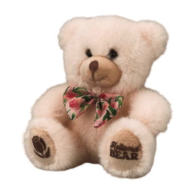 Matix Plush Holland bear - White - Tulips