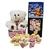 Typisch Hollands A hug for you! - Plush bear with candy hearts (text Dutch)