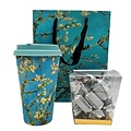 Typisch Hollands Van Gogh Gift Set - Almond Blossom Coffee Cup and Chocolate