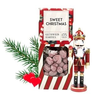 Typisch Hollands Candy box - Christmas - Sweet Christmas Mulled wine hearts 175 grams