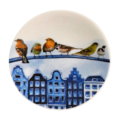 Typisch Hollands Magneet - blauw Holland - Stadsvogeltjes - Gevelhuisjes