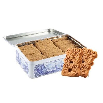 Typisch Hollands Blik speculaas rechthoek Delftsblauw