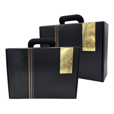 Typisch Hollands VIP kerstpakket - Goud en Zwart in draagkoffer. (LAATSTE AANTALLEN)