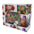 Typisch Hollands Geschenkset 4 Kleine mokken - Pretty tulips met Gratis onderzetters