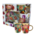 Matix Gift Set 4 Small Mugs - Pretty Tulips with Free Coasters