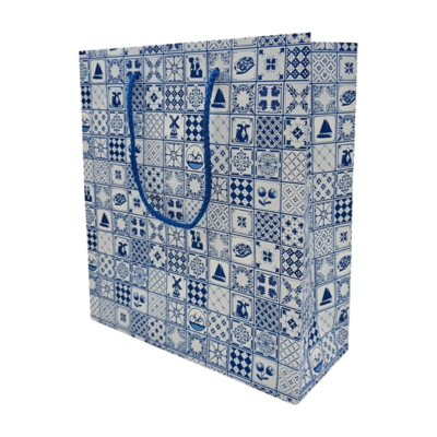 Typisch Hollands Geschenktasje Hollandse decoratie - Delfts blauw