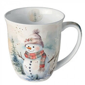 Typisch Hollands Christmas mug Snowman with hat
