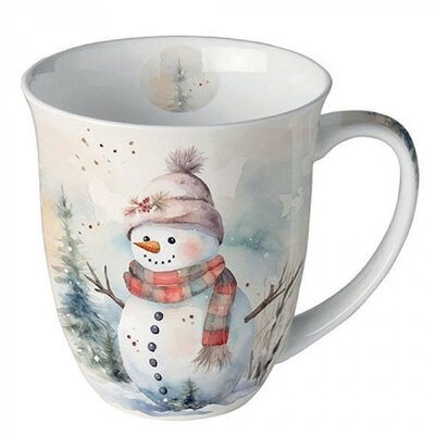 Typisch Hollands Christmas mug Snowman with hat