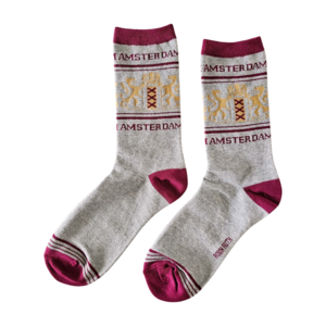 Holland sokken Men's socks - Grey - Coat of arms of Amsterdam