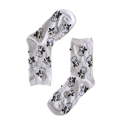 Holland sokken Women's socks - Cows - Size 36-41 (white)