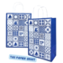 Typisch Hollands Paper gift bag Delft blue - Large