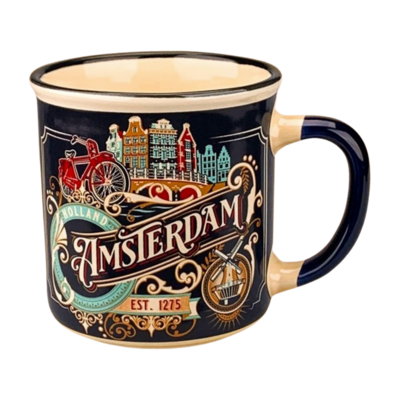 Matix Kleine Amsterdam Vintage Tasse in Geschenkbox