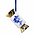 Heinen Delfts blauw Christmas ornament - Delft blue - Gold - Candy - Toffee