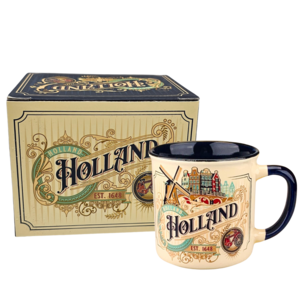 Matix Becher Vintage City Ornaments klein Holland - Weiß