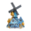 Typisch Hollands Magnet Holland - Windmill (rotating) - Blue-Gold