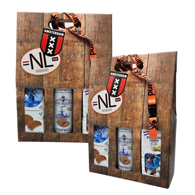 Typisch Hollands Holland koffer -draagkoffer - Nederlands lekkers met keycord