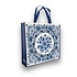 Typisch Hollands Delfts blauwe Shopper met  stijlvolle bloemdecoratie