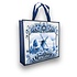Typisch Hollands Delfter Blau Shopper Holländische Mühlenlandschaft