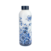 Matix Wasserflasche (Isolierflasche) Delfter Blau - Blumen