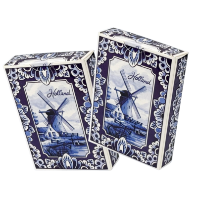 Typisch Hollands Delft Blue Holland Windmill Playing Cards