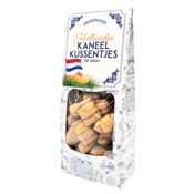 Typisch Hollands Oud Hollands Snoep - Kaneelkussentjes  - Delfts blauw doosje
