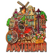 Matix Magneet Amsterdam - Holland - City vibes - Rode fiets
