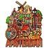 Matix Magnet Amsterdam - Holland - Stadtstimmung - Rotes Fahrrad