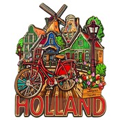 Matix XL magneet  - Holland - City vibes - Rode fiets
