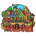 Typisch Hollands XL magneet Holland - City vibes