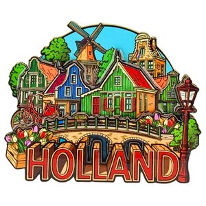Typisch Hollands XL-Magnet Holland – Stadtstimmung