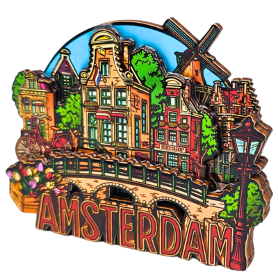 Typisch Hollands XL magnet Amsterdam - City vibes