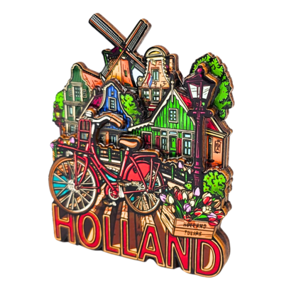 Matix XL magnet - Holland - City vibes - Red bike
