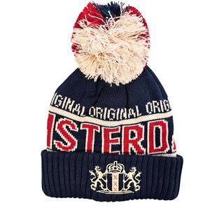 Robin Ruth Fashion Korte Muts Amsterdam met Bol - Blauw (Wit en Rood)