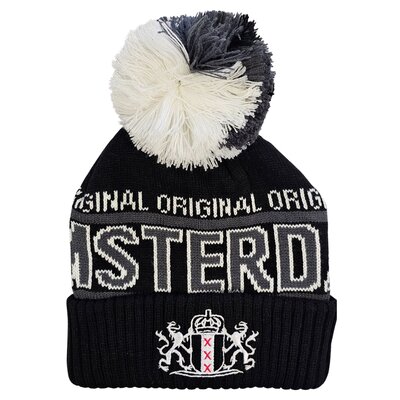 Robin Ruth Fashion Kurzer Hut Amsterdam mit Ball – Schwarz, Weiß und Grau