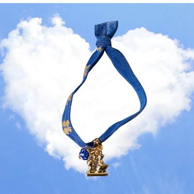 Typisch Hollands Charm bracelet - Delft blue - Kissing couple blue-white and Delft blue beads - Copy - Copy