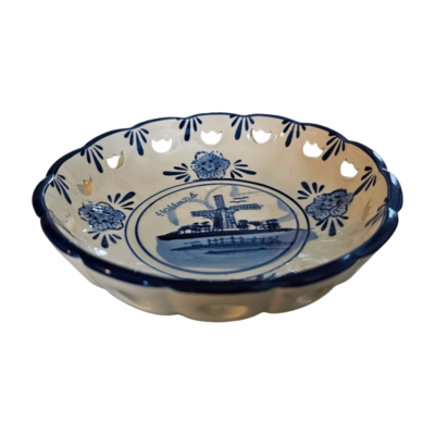 Typisch Hollands Delfter blaue Bonbonniere, Holland, 13 cm