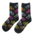 Typisch Hollands Men's socks - Bicycles - Black with neon-colored bicycles