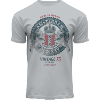 Holland fashion T-Shirt Amsterdam -  Licht grijs Vintage