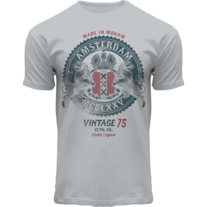 Fox Originals T-Shirt Amsterdam - Light grey Vintage