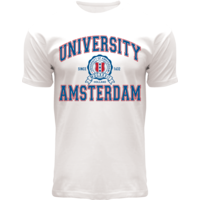 Holland fashion T-Shirt Amsterdam University - Wit