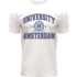 Holland fashion T-Shirt Amsterdam University - Wit
