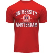 Holland fashion T-Shirt der Universität Amsterdam – Rot