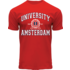 Holland fashion T-Shirt der Universität Amsterdam – Rot