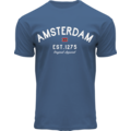 Holland fashion T-Shirt Amsterdam - est.1275 - blauw