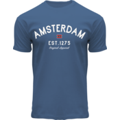 Holland fashion T-Shirt Amsterdam – est.1275 – blau