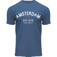 Holland fashion T-Shirt Amsterdam - est.1275 - blue