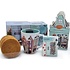 Typisch Hollands Mug and Stroopwafels Gift Set - (gabled houses) with FREE playing cards
