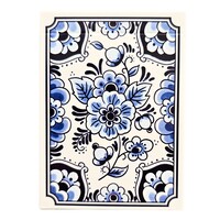 Typisch Hollands Playing cards Delft blue Holland flowers