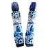 Matix Luxury Umbrella Delft blue mills and flower motif